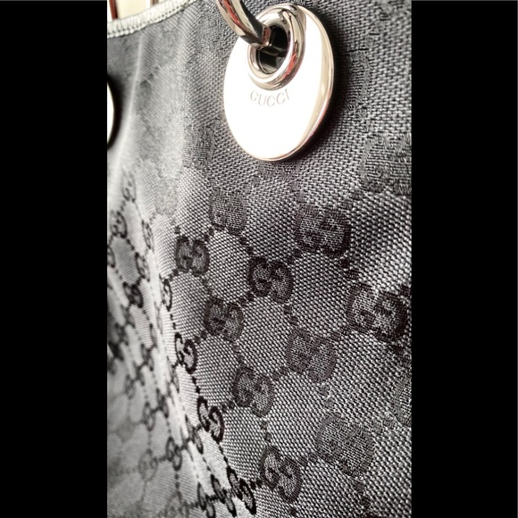 Gucci Black Monogram Mini Tote - Picture 12 of 15